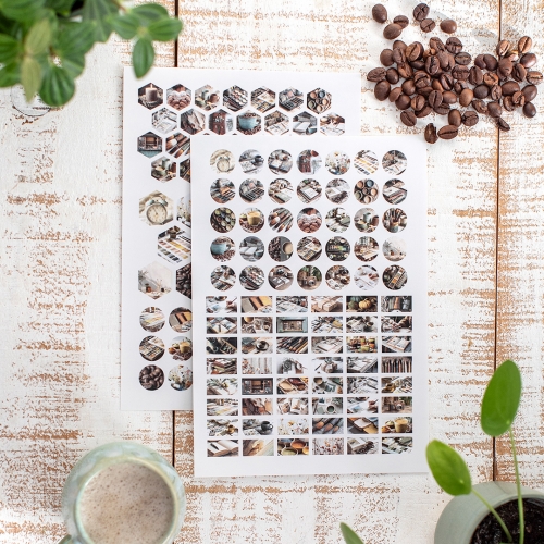 2 hojas Pegatinas Mocha...