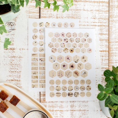 2 hojas Pegatinas Mocha...