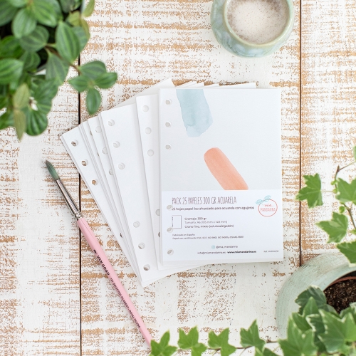 Pack 25 Papeles A6 300 gr...