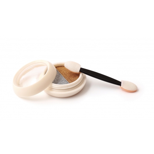 Polvo dorado y plateado...