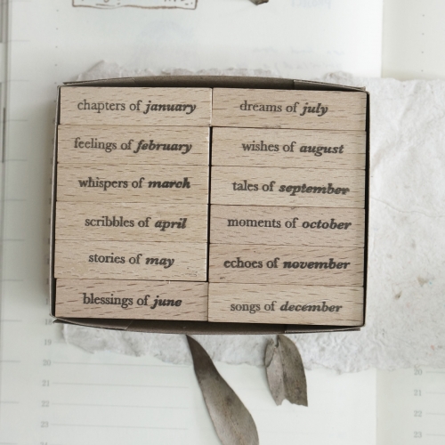 Pack 12 Sellos Months Set...