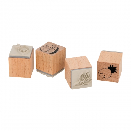 Set 4 sellos fruta