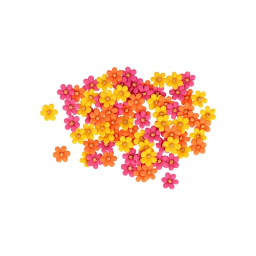 80 mini flores decorativas...