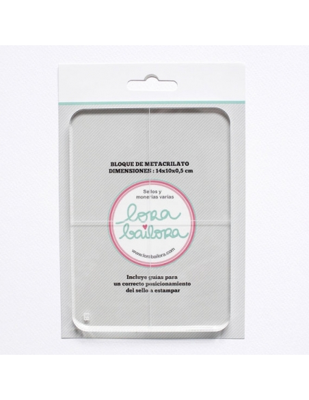 Base para sellos clear Lora Bailora