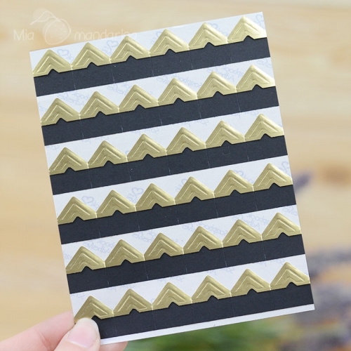 180 Etiquetas adhesivas doradas